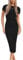 LACOZY Women's Cocktail Dresses 2025 Trendy Short Sleeve Bodycon T Shirt Midi Dress Party Pencil Dresses Black M