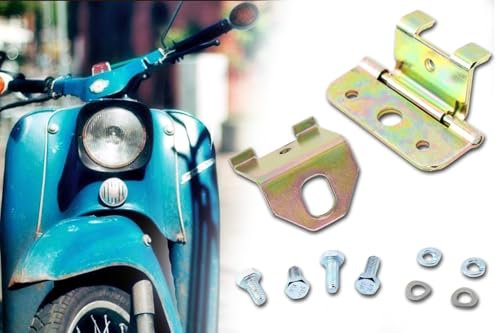Sitzbank Scharnier, verzinkt für Simson KR51 KR51/1 KR51/2 Schwalbe, Sitzbankbefestigung schmaler Typ inklusive Winkel und Montageteile