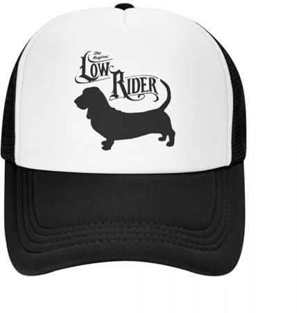 ORURYRTW Hüte sind warm und stilvoll Sausage Dog Lowrider Lustige Baseballmützen Mesh Hüte Sonnenkappen Outdoor Unisex Caps Freundschaft Geschenk