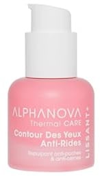 ALPHANOVA THERMAL CARE – Glättende Augenkontur gegen Schwellungen, gegen Augenringe, glättend, Hyaluronsäure – natürlich – Bio-zertifiziert – 15 ml