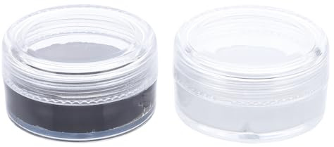 VICASKY 2pièces Kit De Maquillage Pour Corps Visage Peinture Noire Et Blanche Fournitures De Maquillage Pour Halloween Et Festivals