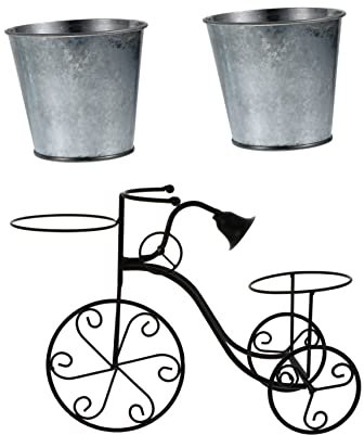 Abaodam 1pezzi Portabiciclette Per Piante Decorativo Per Fioriere Forma Bici Per e