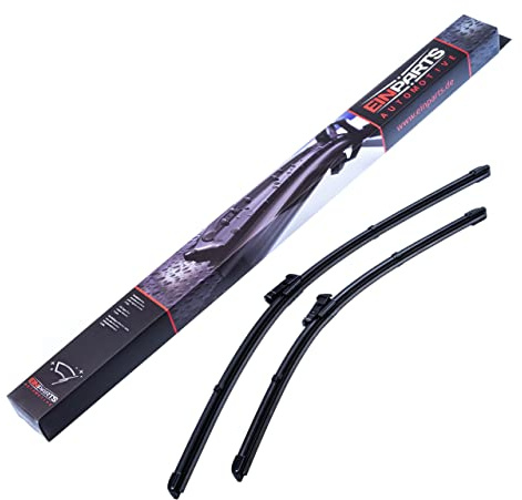 EINPARTS Scheibenwischer Set Wischerblätter Set Vorne Länge 1: 610mm Länge 2: 480mm Flachbalkenwischblatt Kompatibel mit VW Golf 5 Schrägheck 1K1 Top Lock für Linkslenker EPWBDC2419