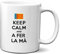 Planetacase - Taza Keep Calm and Play Trumpet - Regalo para Músico - Cerámica 330 mL - Apta para Microondas y Lavavajillas - Diseño Original, Play Trumpet, Cerámica