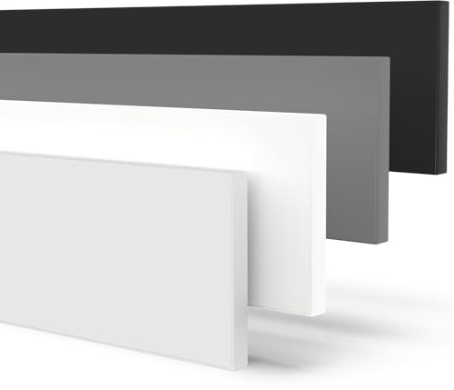 X57 Geschirrspülersockel Sockelleiste 16mm Materialstärke nach Maß (Lichtgrau, Wunschmaß)