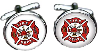 Bloody devil Manschettenknöpfe für Hochzeit, Feuerwehrmann, Feuerwehrmann, Feuerwehr, Herren, personalisierbar, Geschenk, Herren-Accessoire, Manschettenknöpfe, Krawattenklammern, Geschenk der Liebe