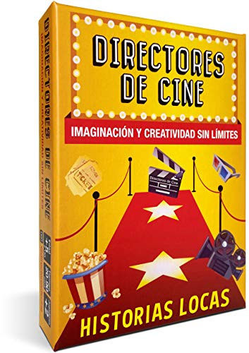 DIRECTORES DE CINE Historias LOCAS Juegos de Mesa Familiares. Divertidísimo Juego Educativo desarrolado por educadores Montessori. Juegos de Mesa niños 6 años y Mayores by