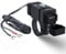 iMESTOU Motorrad Telefon Ladegerät Kit 18W Ring Terminal auf USB C 3.0A Schnellladung Dual USB QC 3.0 Lenker Handy Ladeadapter Schalter & Sicherung für 12V/24V Motorräder