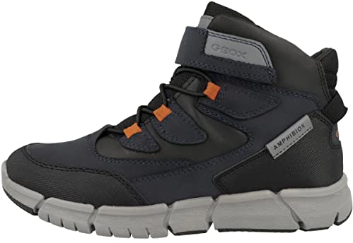 Geox J Flexyper Boy B Abx, Stivaletti Bambini e ragazzi, Navy Grey, 30 EU