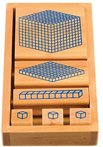Würfel-Stempelsatz zum Dezimalrechnen lernen, Zehnersystem stempeln, Dienes-Material | Wiemann Lehrmittel