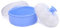 NIDONE Baby Puder-Hauch mit Kasten, großer Puderhauch, Körperpulver-Hauch-Behälterkasten, 9 x 4 cm, blau