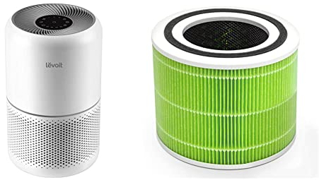 LEVOIT Luftreiniger H13 HEPA Luftfilter für Allergiker, Air Purifier gegen 99,97% von Schimmel Staub Gerüche & Ersatzfilter gegen Schimmel und Bakterien für Core 300 und Core 300S