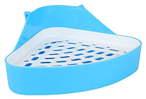 Niktule Toilette per Conigli Domestici - Lettiera ad Angolo Bunny,Vasino per lettiera ad Angolo con lettiera per Animali Domestici Adatto per Conigli