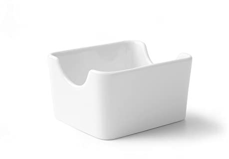 Holst Porzellan ZH 001 ZH 001 - Supporto per bustine di zucchero, 6 pezzi, colore: Bianco