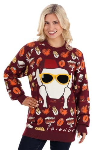 Fun Costumes Friends Thanksgiving Adult Sweater Small