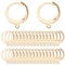 SUNNYCLUE 1 Box 80Pcs Leverback Earring Hooks Real 18K Gold Plated Stainless Steel Huggie Hoop Round Leverbacks Earwires Lever Back Hoops for Jewellery Making Earrings Backs Findings Adult 14.5mm