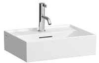 LAUFEN Kartell Aufsatzhandwaschbecken, 1 Hahnloch, mit Überlauf, 450x340mm, H8183307581041, Farbe: Graphit matt