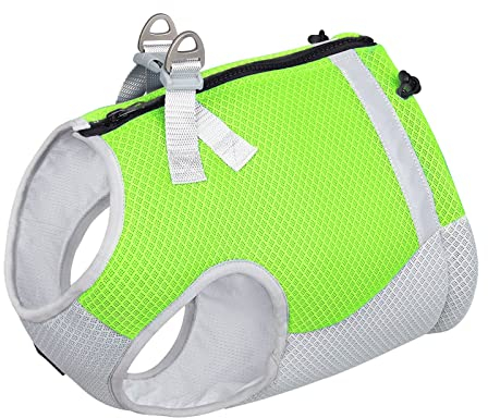 1 Stück Sommer-Hundeweste, sofortige Hundekleidung, atmungsaktives Hundekostüm für Spaziergänge, Hunde-Shirts, Sommer-Tanktop, Eisweste für kleine Hunde, Katzen, Spaziergänge, Zubehör (Green, S)