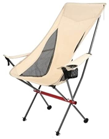 Klappstühle Camping Campingstuhl Outdoor-Campingstuhl Mit Hoher Rückenlehne, Tragbarer Ultraleichter Sitz, Zusammenklappbarer Rucksackstuhl Mit Weichen Armlehnen Für Wandern Angelstuhl Camping Stuhl (