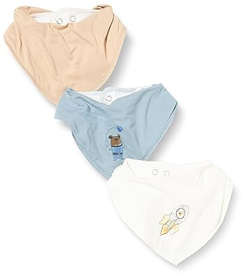 NAME IT Baby-Jungen NBMYASIMNOLIN 3P Scarf BIB Lätzchen, Oxford Tan, ONE Size