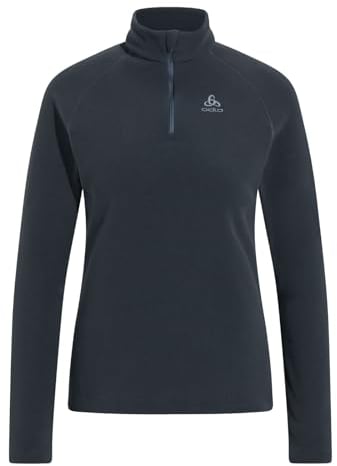 Odlo Damen Langarm Shirt mit Reißverschluss RIGI, india ink, L