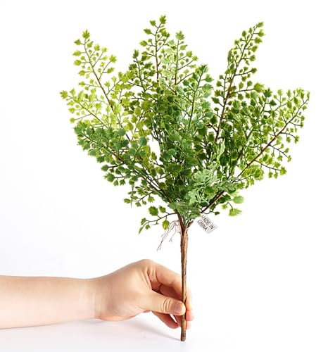 TADALU Artificial Plants Boston Ferns, 10PCS Fake Vines Hanging Ivy Decor Plastic Greenery For Indoor Outdoor Wall Hanging Baskets Wedding Garland Decor,Clematis