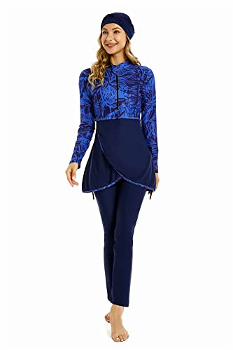 BaJooruly Modest Swimsuit for Women Plus Size Bukini for Girls Full Coverage Bathing Suit Swimming Costume