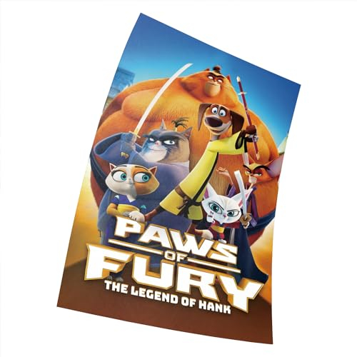 Paws of Fury The Legend of Hank Movie Poster Größe 11 x 17 Dekorative Rahmenloses Kunst Geschenk (28 x 43 cm) Leinwand Poster