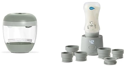 Ultimate Clean & Warm Bundle: Sterilizzatore UV portatile Nuvita 1556 MellyPlus & Scaldabiberon portatile Nuvita 1162 Warm'n'Go