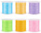 Craftdady - Cordoncino in nylon per perline da 0,6 mm, 270 metri, 6 colori, rosa, blu, macramè, perline per fai da te, collane, bracciali, artigianato e creazione di gioielli