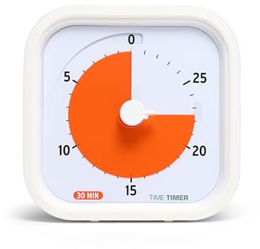 TIME TIMER 30 Minute Mod Education Edition - Minuteur visuel de Bureau pour l'apprentissage des Enfants en Classe, minuteur de Session, Outil d'étude et réunions avec Fonctionnement Silencieux