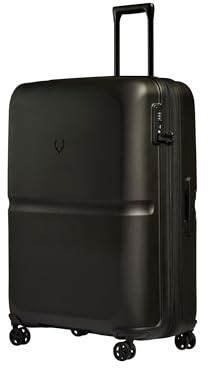 ANTLER - Single Stripe Hard Shell Large Suitcase - Durable, Lightweight & Expandable, 4 Spinner Wheels - Adjustable Handle, TSA Lock, 81.3cm - Black