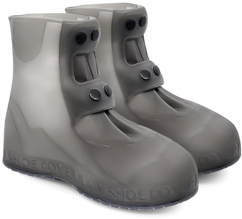 LAPONO Cubre Zapatos Impermeable, Funda Calzado Lluvia Cubrezapatos Impermeable Protector Zapatos Reutilizables Cubrezapatos Silicona, Antideslizante para Lluvioso Nieve Barro Hombres Mujeres