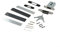 Serratura minimalista per interni con meccanismo magnetico, struttura in lega di zinco per un funzionamento silenzioso e fluido (nero)