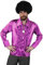 0207VP8CA0V ILOVEFANCYDRESS ILFD4602S : Chemise de pour Roi du Disco des années 70 avec Jabot, Violet, pour Homme, Taille S, de I Love Fancy Dress