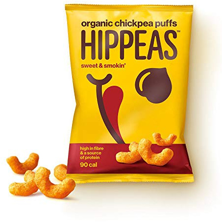Hippeas Organic Chickpea Puffs Sweet & Smokin, 24 x 22g