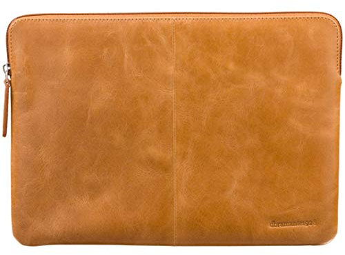 dbramante1928 - Skagen Pro Laptop-Hülle 13 Zoll - Sleeve für MacBook Pro/Air (Pre 2018) oder 13 Laptop - Aus robustem, hochwertigem Leder - Mit Reißverschluss - Braun