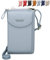 RRANCharltu Portefeuille Femme Sac À Bandoulière en PU Cuir Porte Monnaie Téléphone Portable Mini Pochette Porte Carte Épaule pour Cadeau de Noël Saint-Valentin (Bleu Clair)