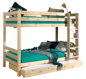Vipack Etagen-Hochbett Pino 160 cm Höhe inkl. Bettschublade