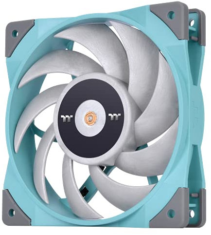 Thermaltake ToughFan 12 Turquoise High Static Pressure 2000 PWM, Metal-Reinforced Motor Hub, Gen.2 Hydraulic Bearing 120mm Case/Radiator Fan CL-F117-PL12TQ-A