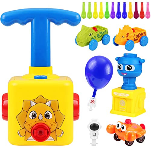 WolinTek Balloon Powered Launch Car,Kinder Ballon Auto Spielzeug, Ballonbetriebene Autos,Wissenschaft Experimentelles Spielzeug-Trägheitsspielzeug Trägheit Power Auto Ballon Kind Geschenk (A)