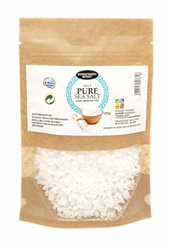 Biodinami REFILL for Mill Greek Pure Sea Salt, Pack of 4 X 200 g, Total: 800 g