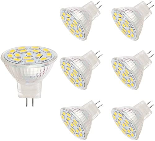 VINBE 3.5W MR11 LED Light Bulbs, 12V Equal to 25-35w Halogen MR11 Bulbs, Spot Bulbs Lamp, GU4.0 Base, 3000K Warm White, 6 pcs