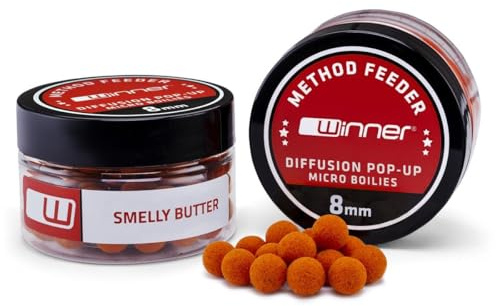 Tandem Baits Methood Feeder MF Diffusion Micro Boilies 12x8mm Karpfen-Köder | Karpfen Angeln ohne Mühe | Köder zum Große-Fische-Angeln | Karpfenzubehör für Profis & Hobby-Angler