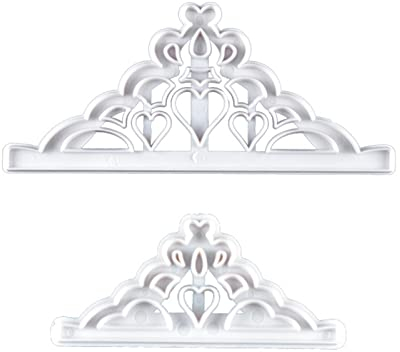 2-teiliges Kronen-Ausstecher-Set, Prinzessinnen-Kronenform, Cup-Kuchen-Dekorationsform, Fondant-Ausstecher, Krone für DIY-Geburtstagsfeier-Dinner