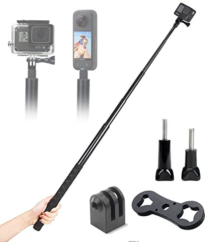 200cm(78inch) Invisible Selfie Stick Compatibility for Insta360 ONE X3 X2 RS R GO 2