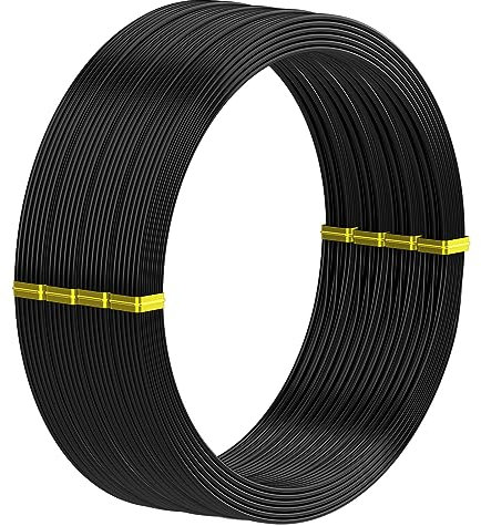 131ft/ 40m Black Aluminum Craft Wire, Thin Metal Wire for Craft, 18 Gauge 1mm Flexible Bendable Metal Wire for Jewellery Making, Floral Making, Sculpting, Wrapping and DIY Crafts (1MM 131FT-Black)