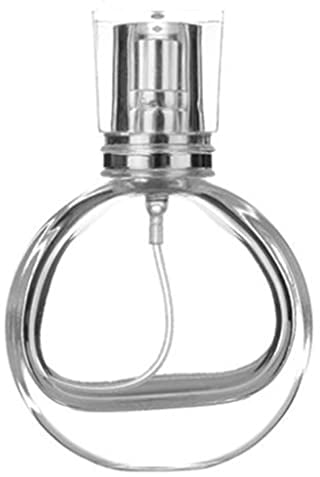 Botellas de perfume, botellas de perfume vintage, Botella de perfume de vidrio transparente de 25 ml, spray de perfume recargable, botella de spray de viaje, atomizador de perfume de viaje recargable