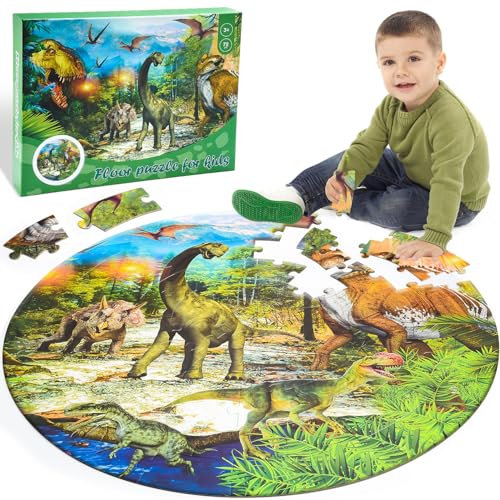 Dinosaur Toys for Kids, Jigsaw Puzzles for 3-12 Year Olds - Boys & Girls Gifts, Age 3-9