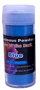 iSpchen Polvo fluorescente, pigmento de colores neon nights pintura para tela fluorescente para festivales, fiestas, baby shower, sesiones de fotos, diversión y acción, bolsa de color azul, 20